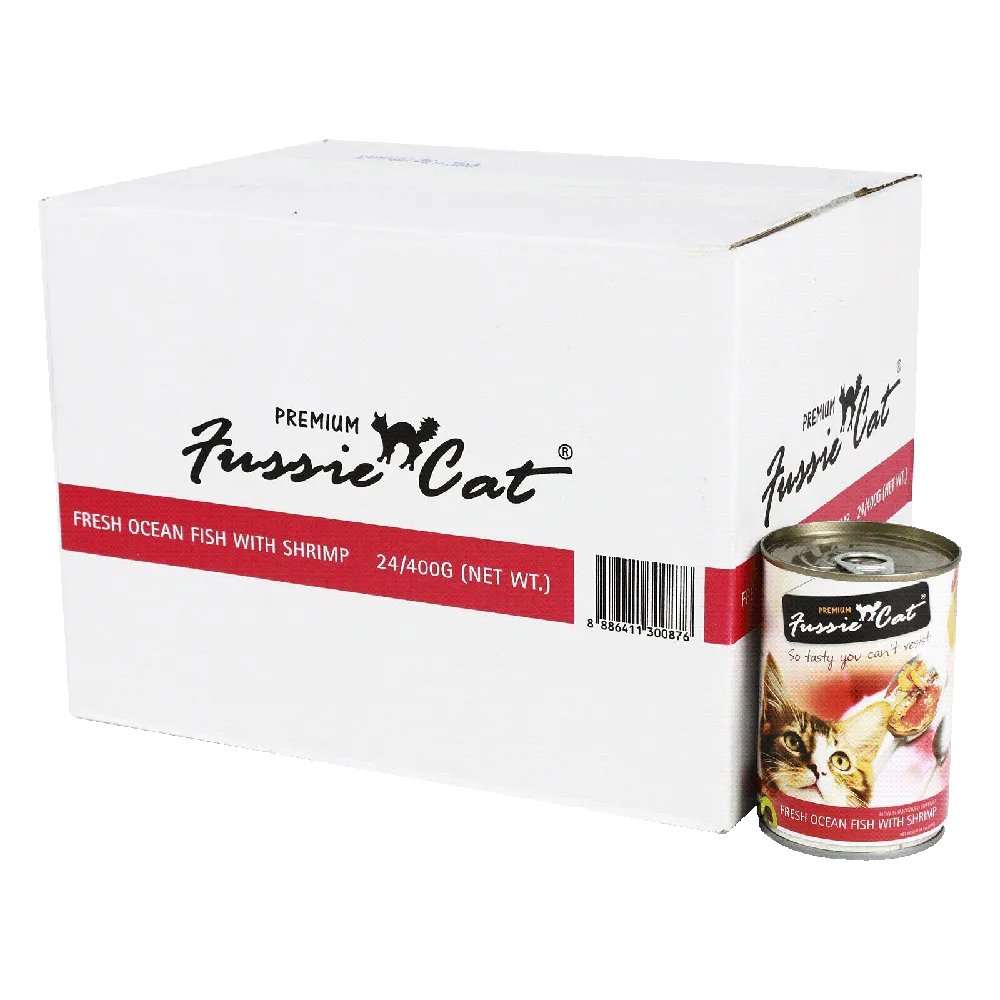 Fussie Cat Fresh Ocean Fish with Shrimp 400g