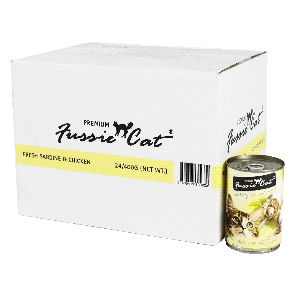 Fussie Cat Fresh Sardine & Chicken 400g