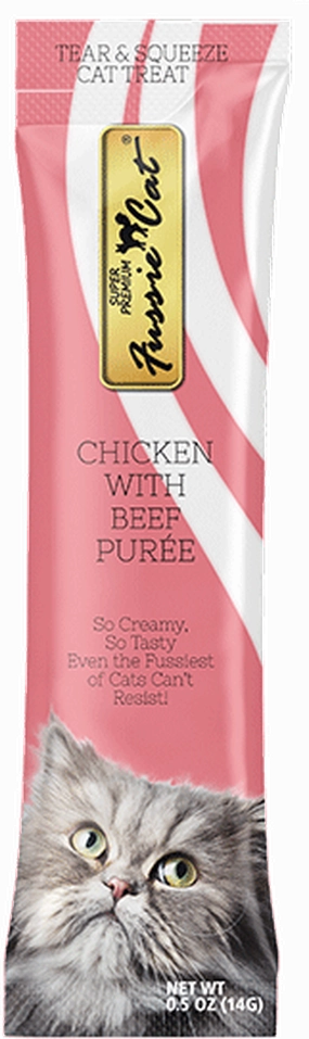 Fussie Cat Chicken with Beef Puree Cat Treat