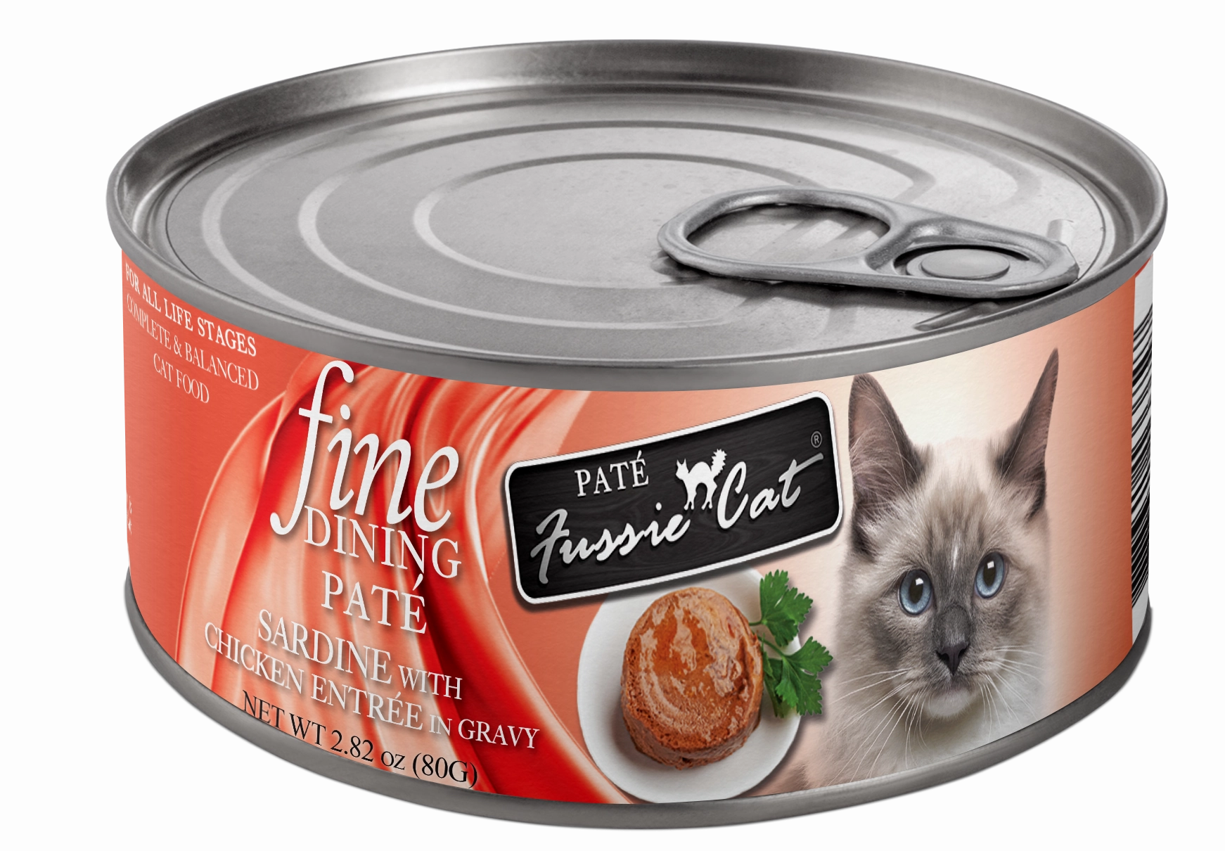 Fussie Cat Fine Dining Pate Sardine and Chicken Entree Wet Cat Food