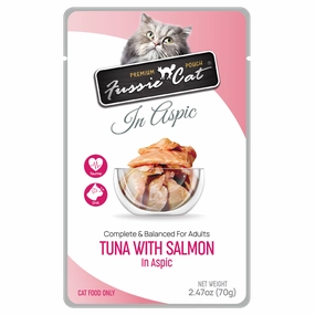 Fussie Cat In Aspic Tuna with Salmon Wet Cat Food Pouch