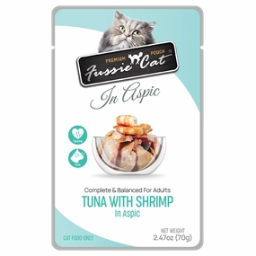 Fussie Cat In Aspic Tuna with Shrimp Wet Cat Food Pouch