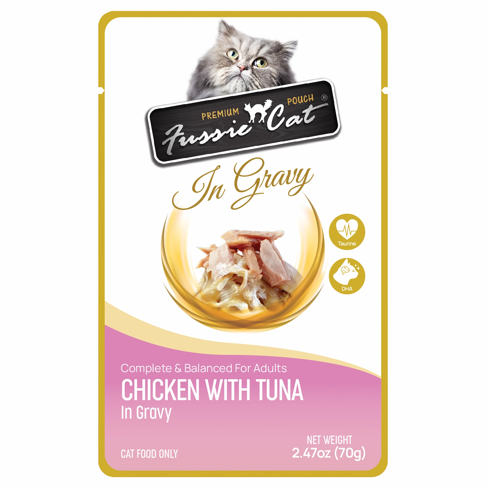 Fussie Cat In Gravy Chicken with Tuna Wet Cat Food Pouch
