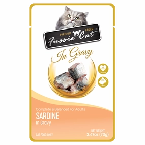 Fussie Cat In Gravy Sardine Wet Cat Food Pouch