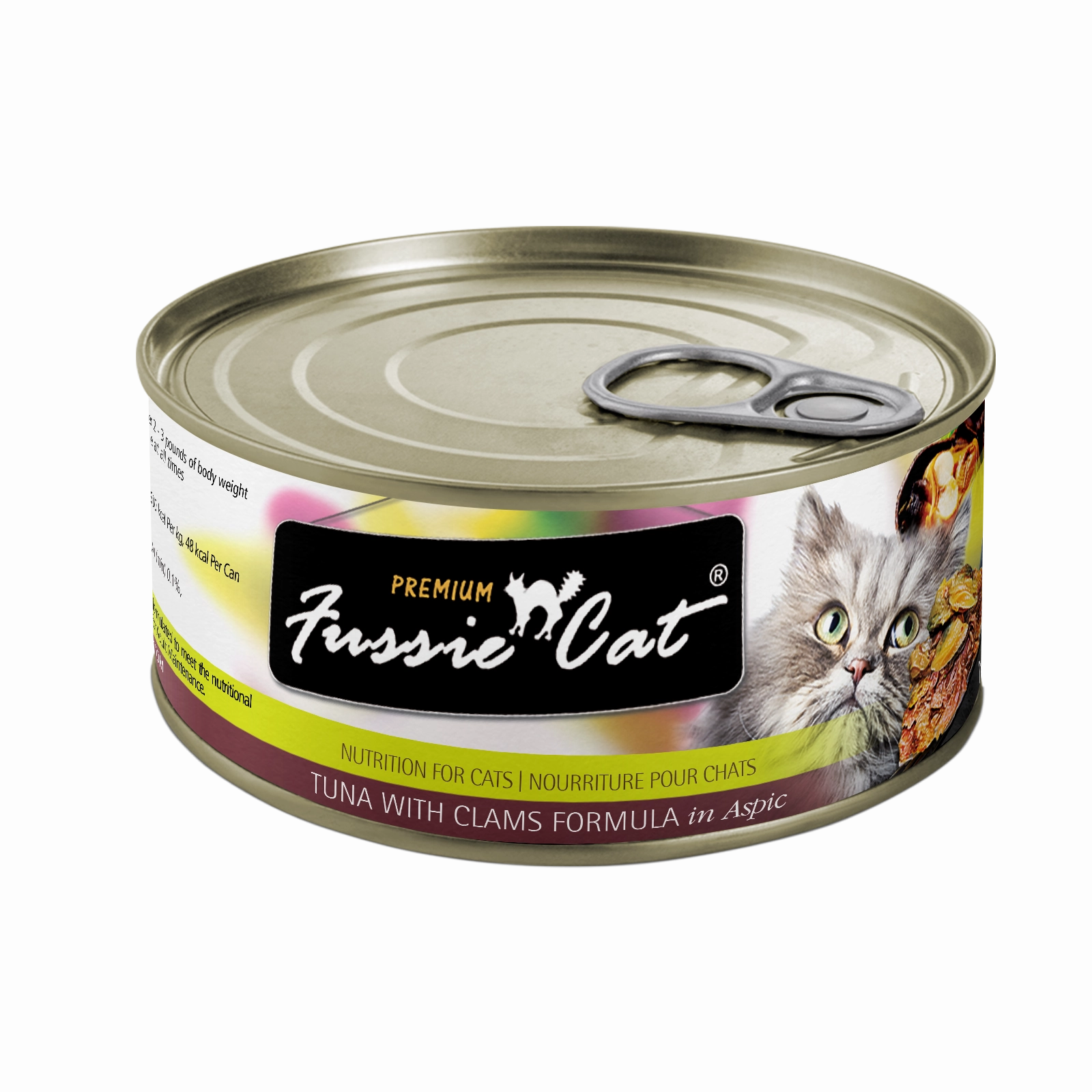 Fussie Cat Tuna with Clams in Aspic Wet Cat Food