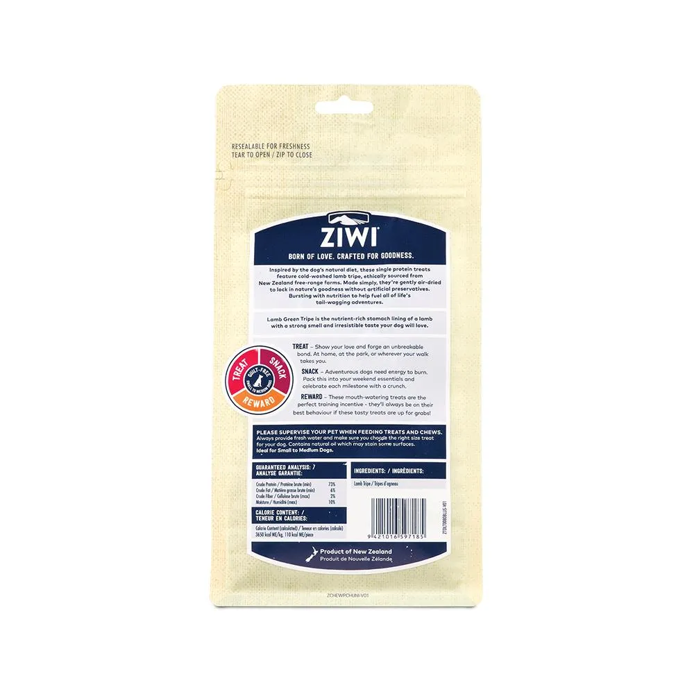 Gently Air Dried Lamb Tripe Dog Treats