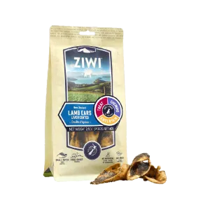 Gently Air Dried Liver Coated Lamb Ears Dog Treats