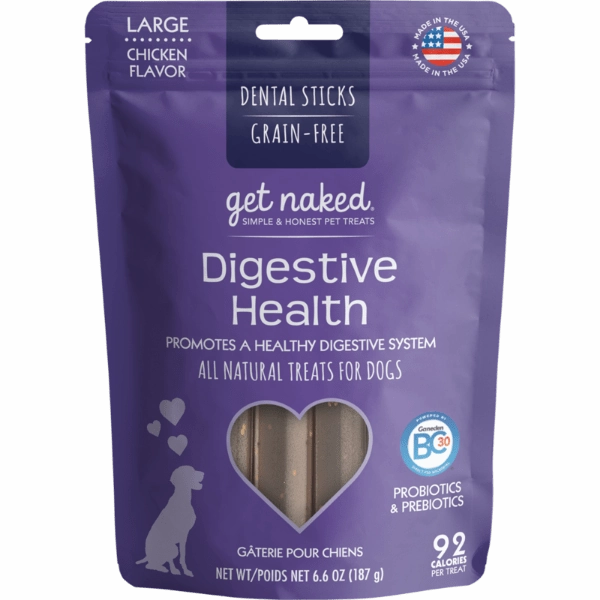 Get Naked Digestive Health Dog Dental Chew Sticks