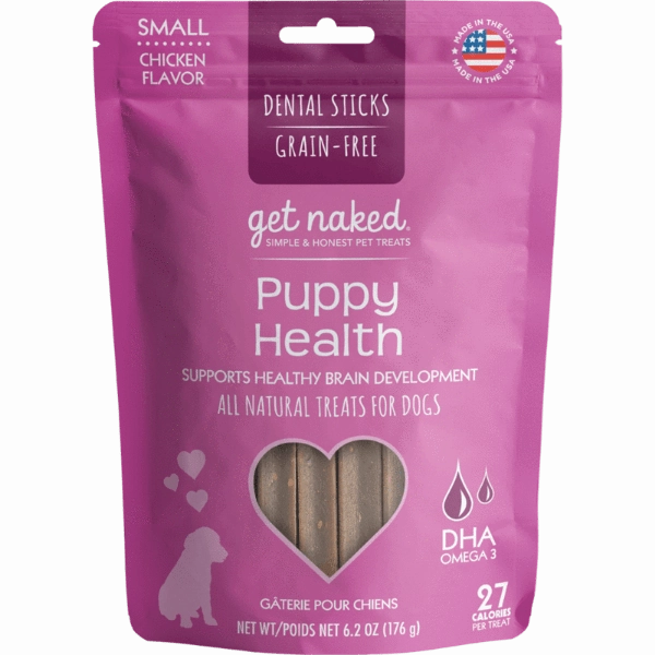 Get Naked Puppy Health Small Dental Chew Sticks