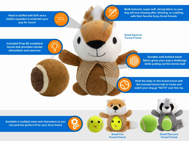 Gnawsome 2-in-1 Assorted Forest Friends