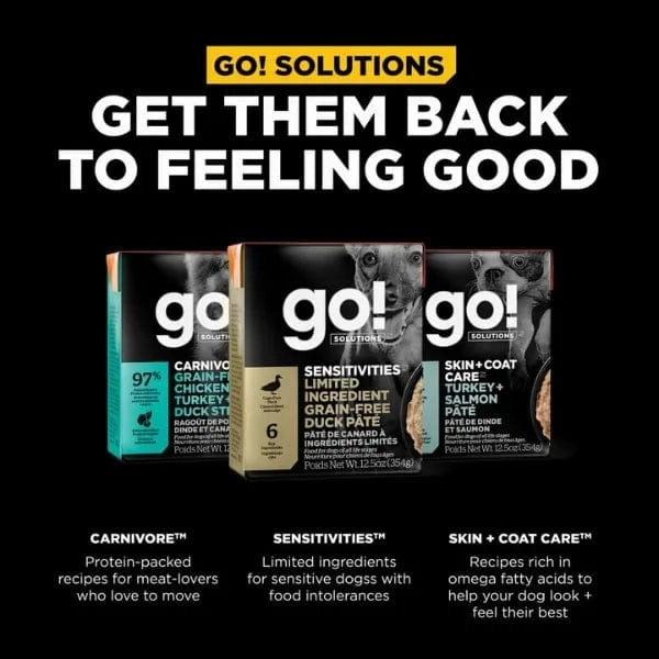 Go! Solutions Sensitivities Limited Ingredient Grain Free Duck Pate Wet Dog Food, 12.5oz