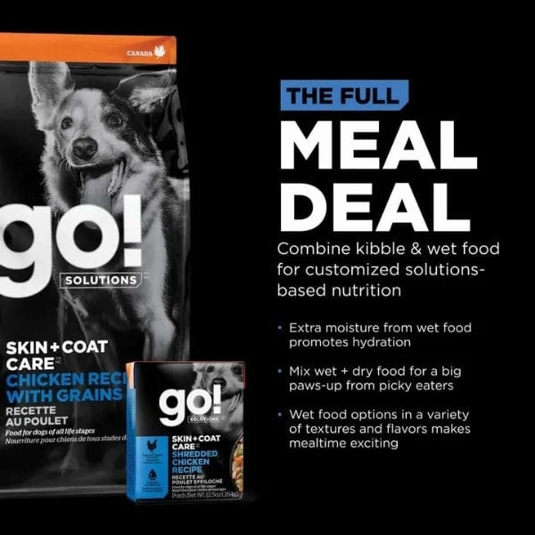 Go! Solutions Skin & Coat Care Chicken Recipe with Grains Dry Dog Food