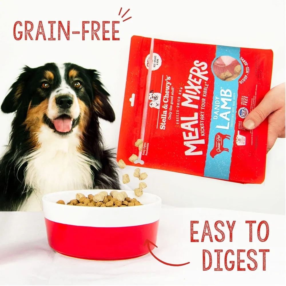 Grain Free Freeze Dried Grass Fed Lamb Dog Meal Mixers