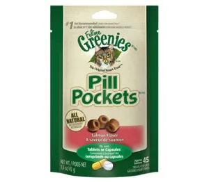 Greenies Pill Pockets Feline Salmon Flavor Cat Treats