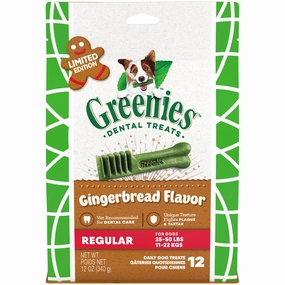 GREENIES - Gingerbread Regular Dog Treat (340g)
