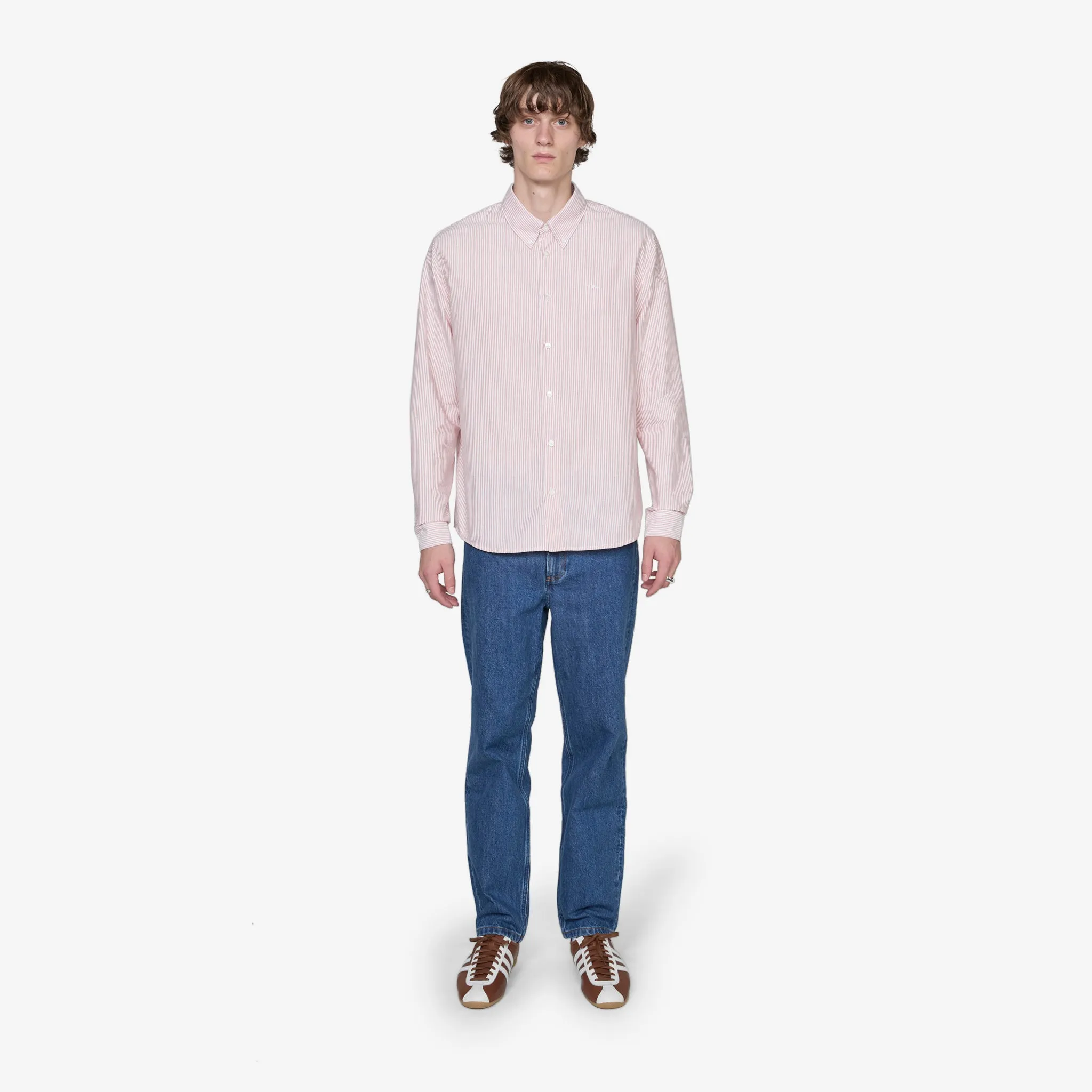Greg Logo Shirt Red A.P.C. Clothing