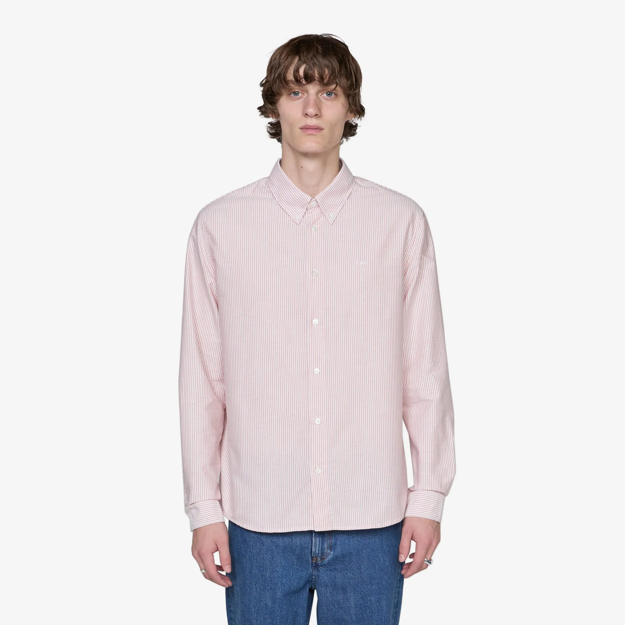 Greg Logo Shirt Red A.P.C. Clothing
