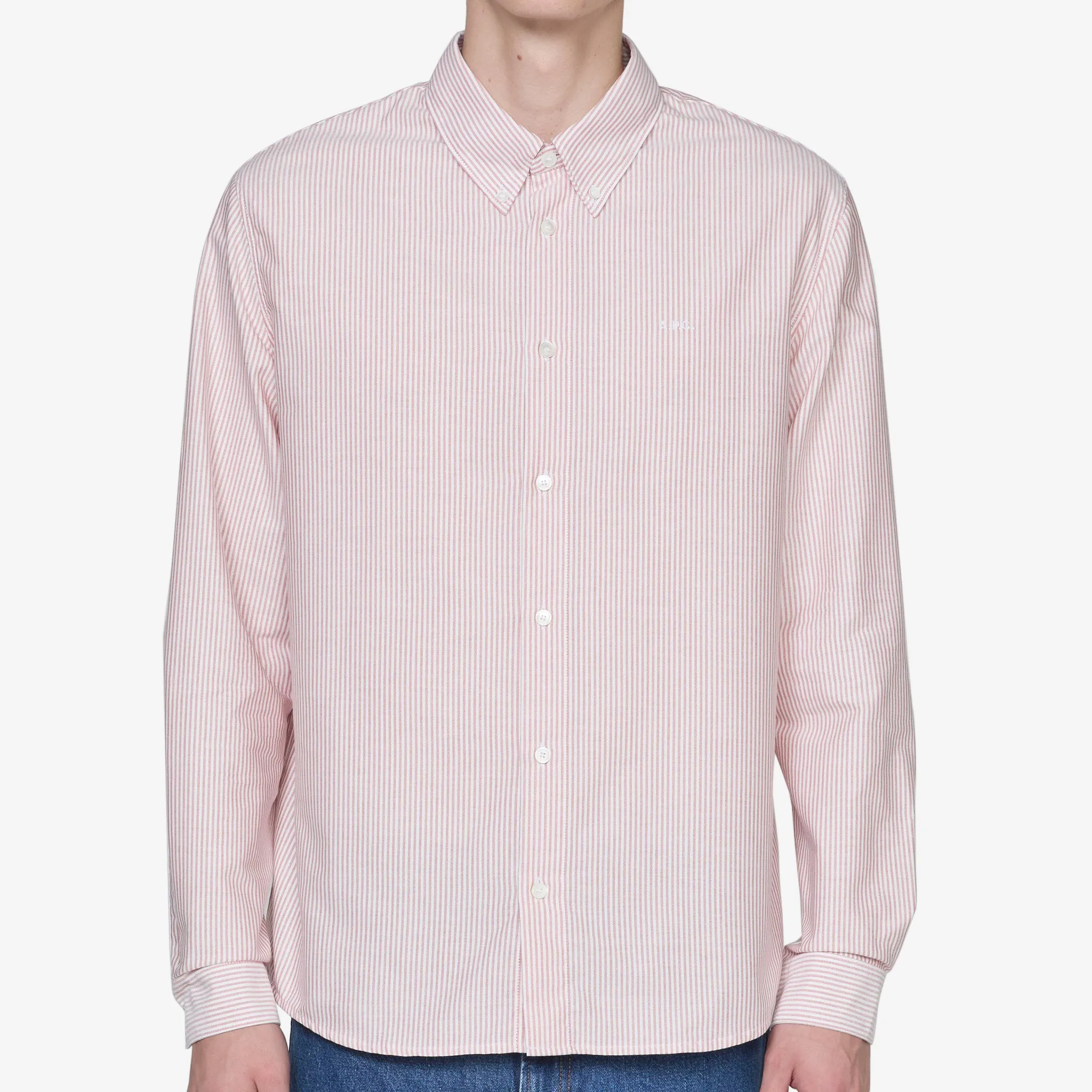 Greg Logo Shirt Red A.P.C. Clothing