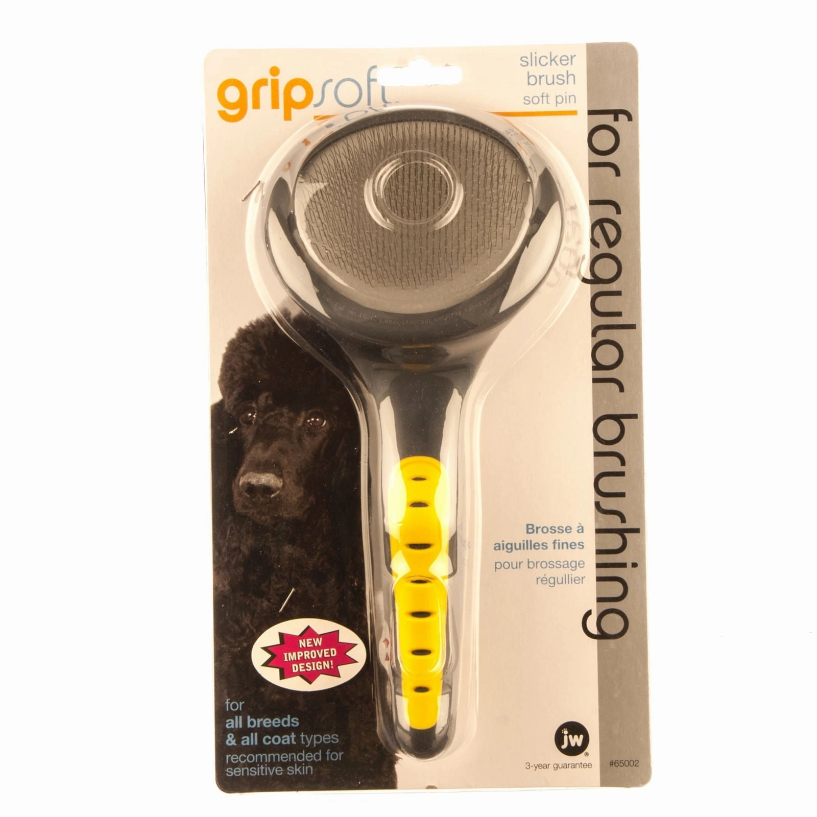 GripSoft Slicker Brush for All Breeds & Coat Types