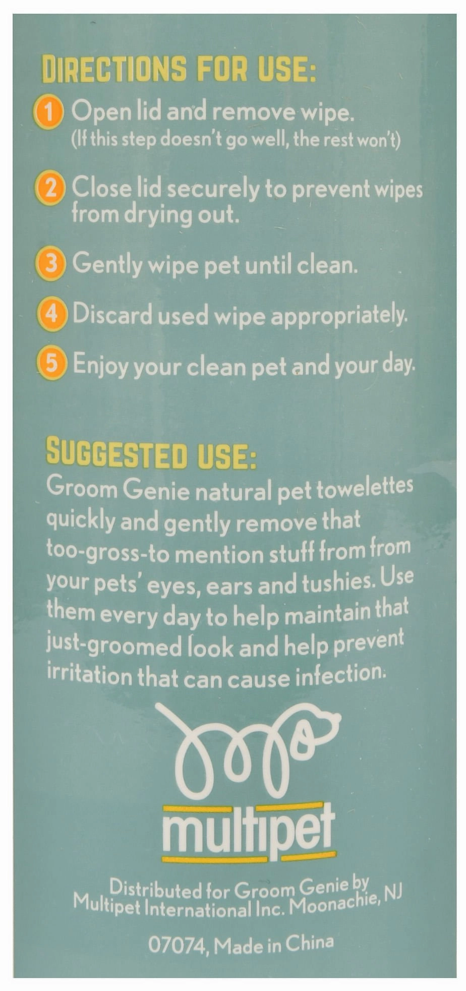 Groom Genie Sensitive Clean Pet Wipes