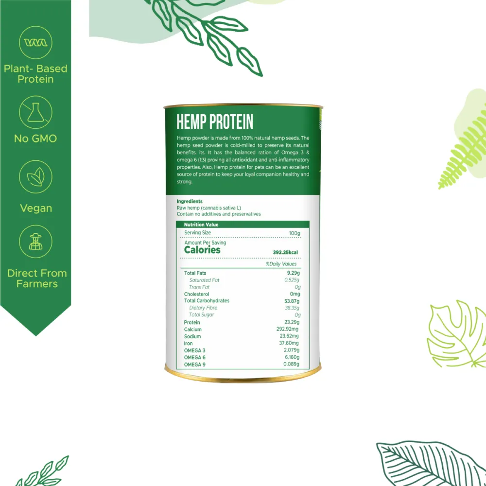 Healing Leaf Hemp Protein Powder and Pedigree Chicken and Liver Chunks in Gravy Adult Wet Food Combo for Dogs