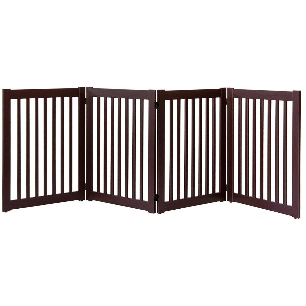 Highlander Series Solid Wood Dog Gate Mahogany