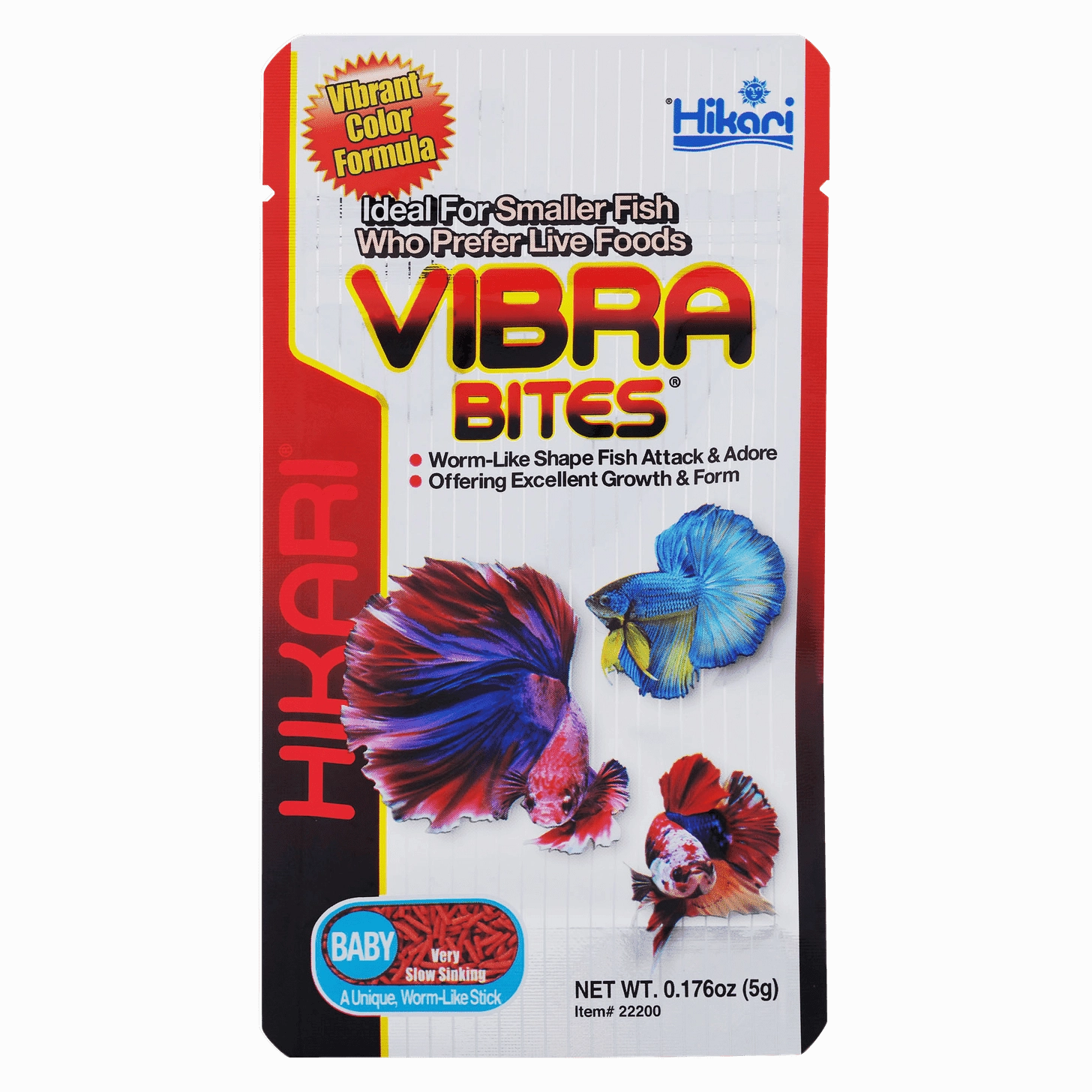 Hikari Vibra Bites Baby For Small Mouthed Fish 0.18 Oz