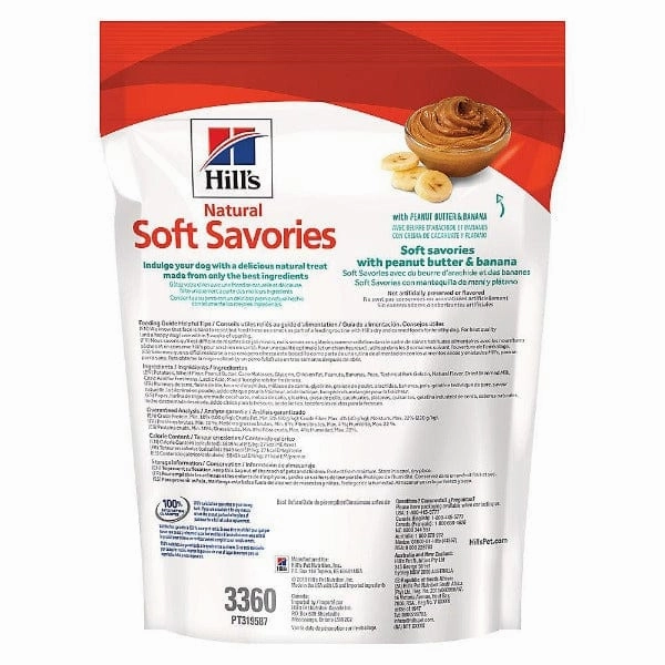 Hill's Natural Soft Savories Peanut Butter & Banana Dog Treats