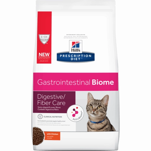 Hill's Prescription Diet Gastrointestinal Biome Digestive/Fiber Care with Chicken Dry Cat Food