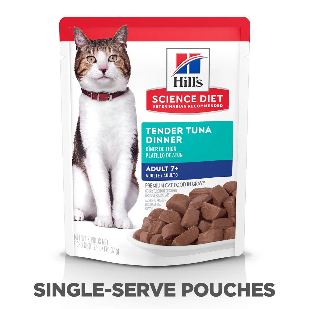 Hill's Science Diet Senior 7  Tender Tuna Dinner Wet Cat Food