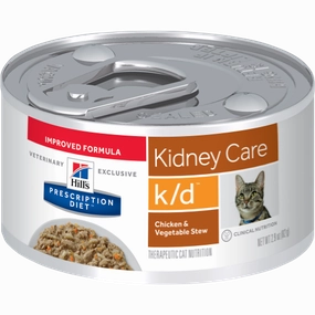 Hills Prescription Diet K/D Chicken & Vegetable Stew Wet Cat Food