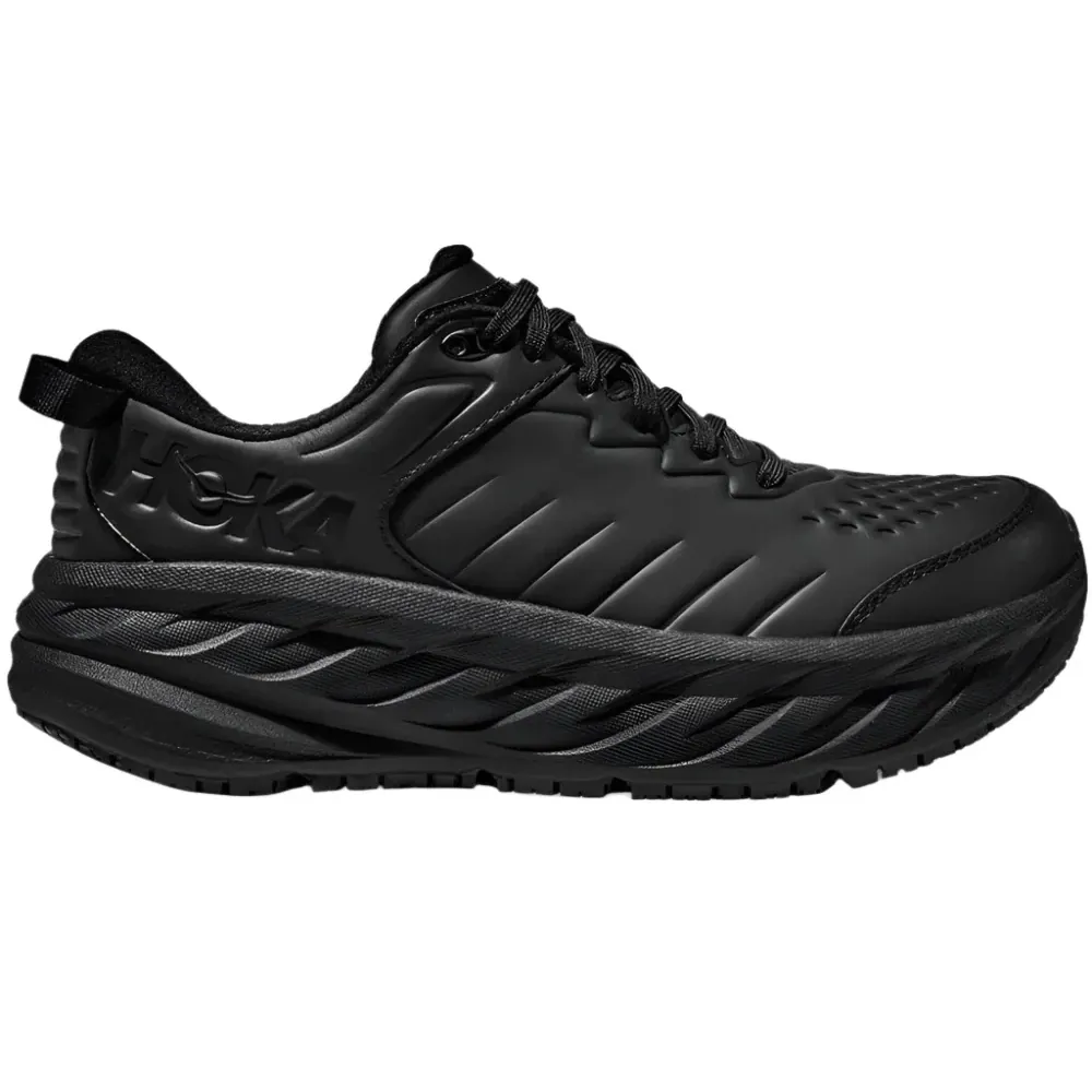 Hoka Men's Bondi Slip Resistant Black / Black Wide