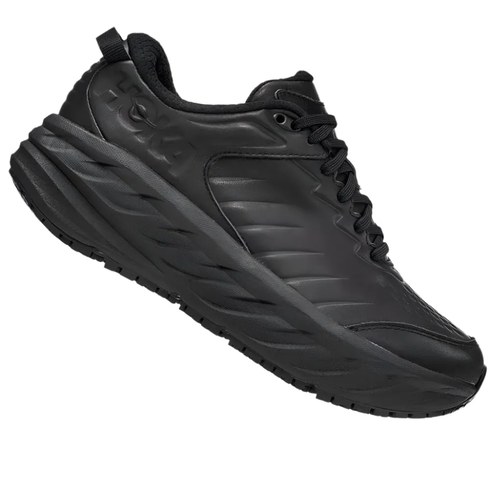 Hoka Men's Bondi Slip Resistant Black / Black Wide