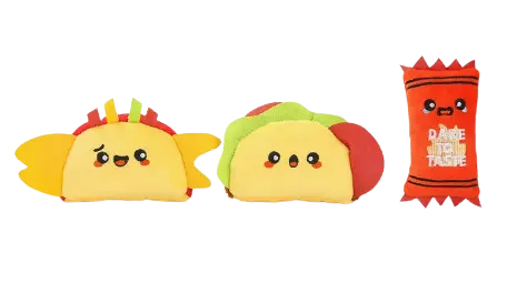 Hugsmart Fiesta Chewsday - Taco Pupper Plush Dog Toys