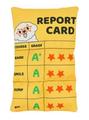 Hugsmart Pooch Academy - Report Card Plush Dog Toy
