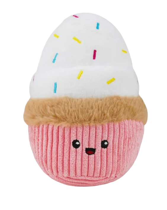 Hugsmart Pooch Sweets - Cupcake Plush Dog Toy