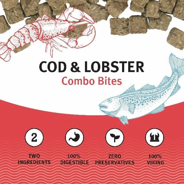 Icelandic  Cod & Lobster Combo Bites Fish Dog Treats (SPECIAL ORDER ITEM)