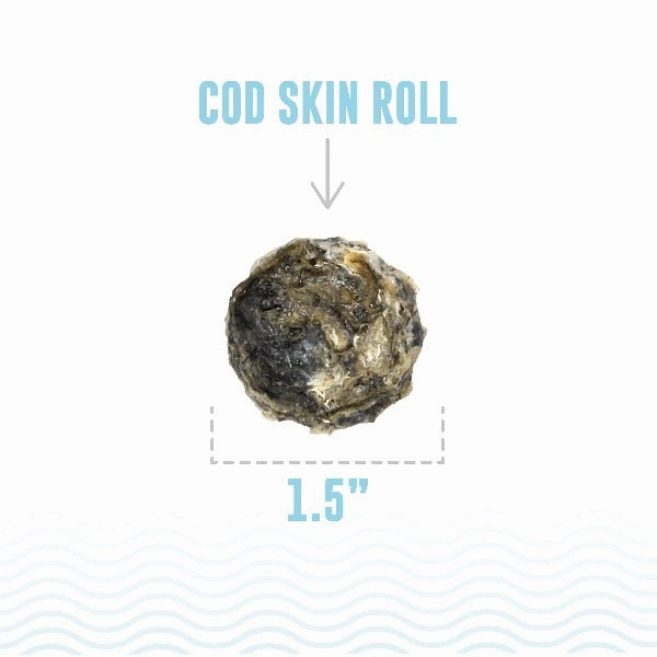 Icelandic  Cod Skin Rolls Dog Treats (SPECIAL ORDER ITEM)