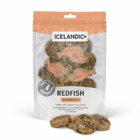 Icelandic  Redfish Skin Rolls Dog Treats (SPECIAL ORDER ITEM)