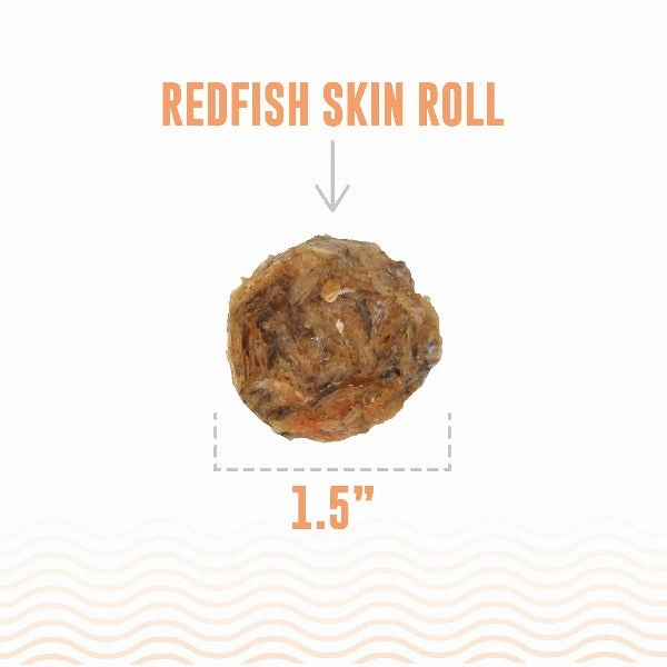 Icelandic  Redfish Skin Rolls Dog Treats (SPECIAL ORDER ITEM)