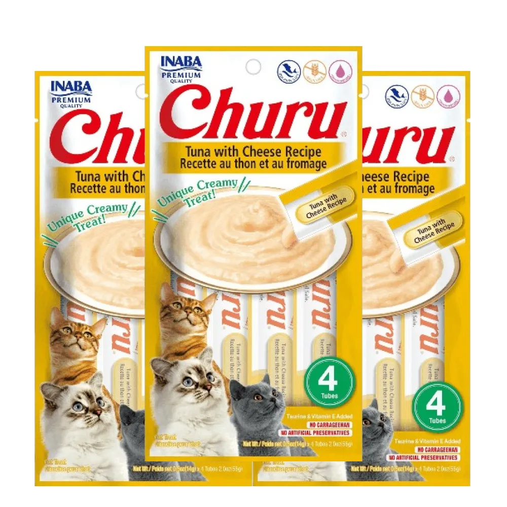 INABA Churu Tuna with Cheese Cat Treats