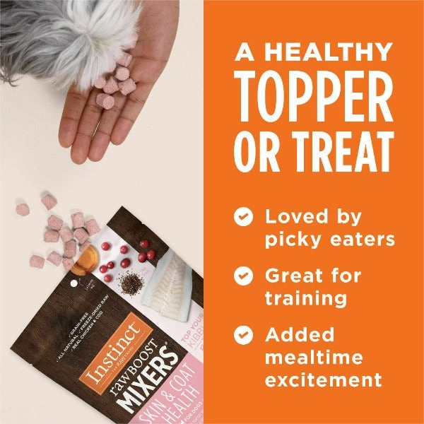 Instinct Raw Boost Mixers Skin & Coat Health Dog Food Topper