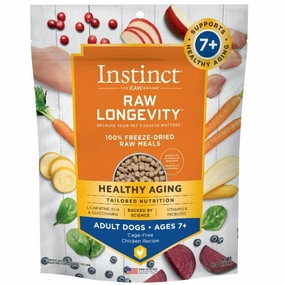 Instinct Raw Longevity Chicken Recipe 100% Freeze Dried Adult 7  Dog Food, 16oz