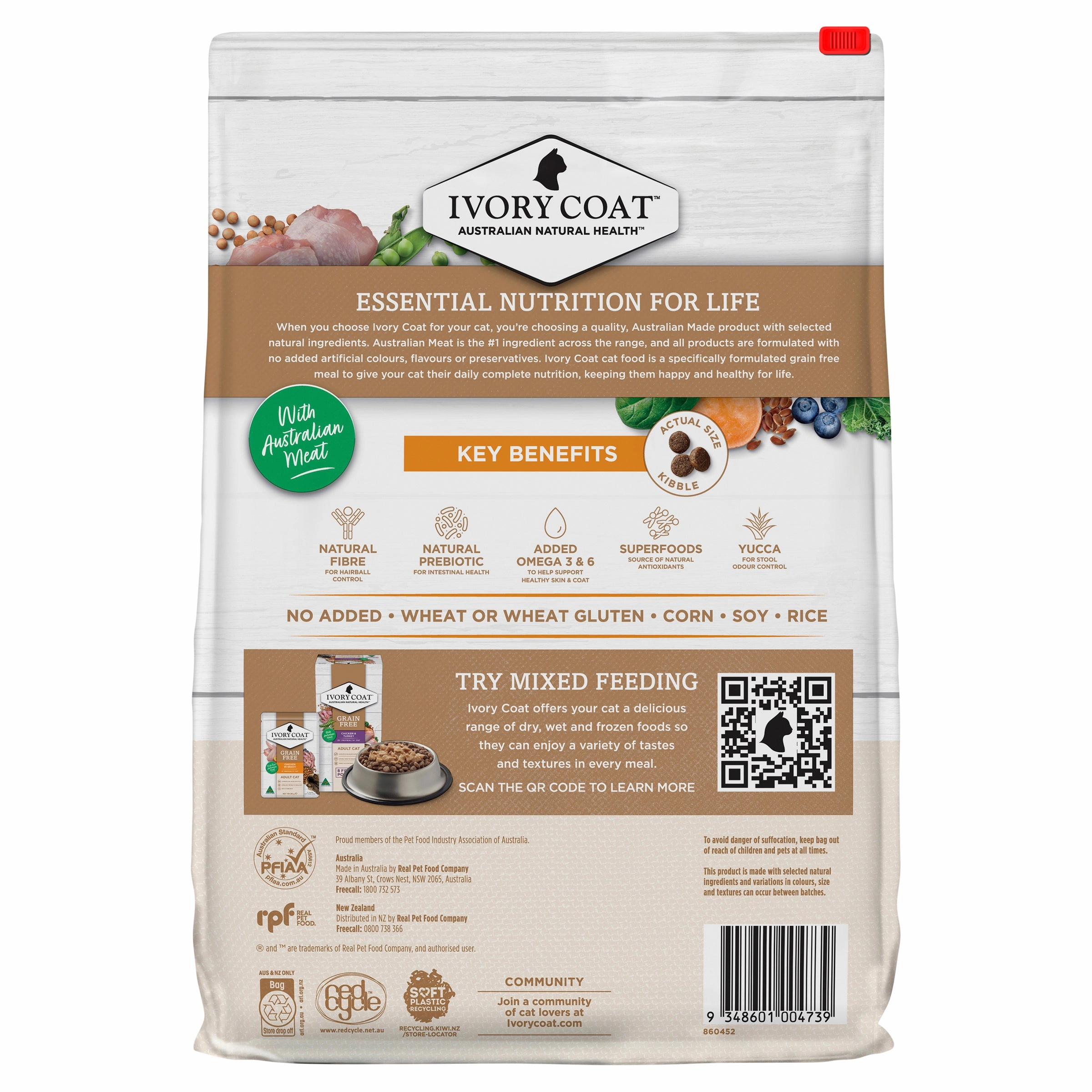Ivory Coat - Grain Free Adult Dry Cat Food Chicken (4kg)