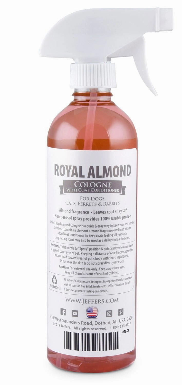 Jeffers Pet Colognes with Coat Conditioner, 16 oz Spray