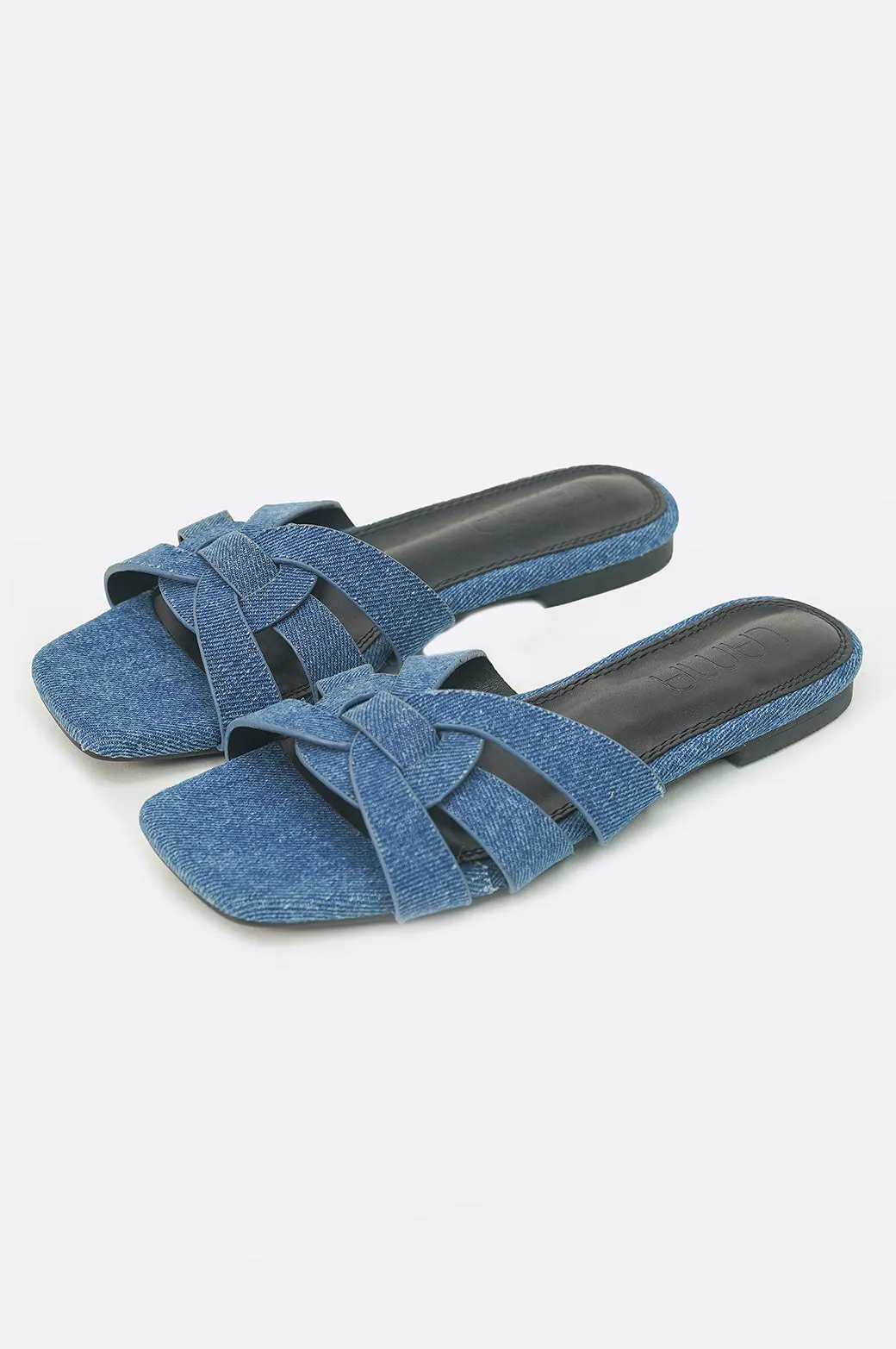 JODY DENIM SLIDES