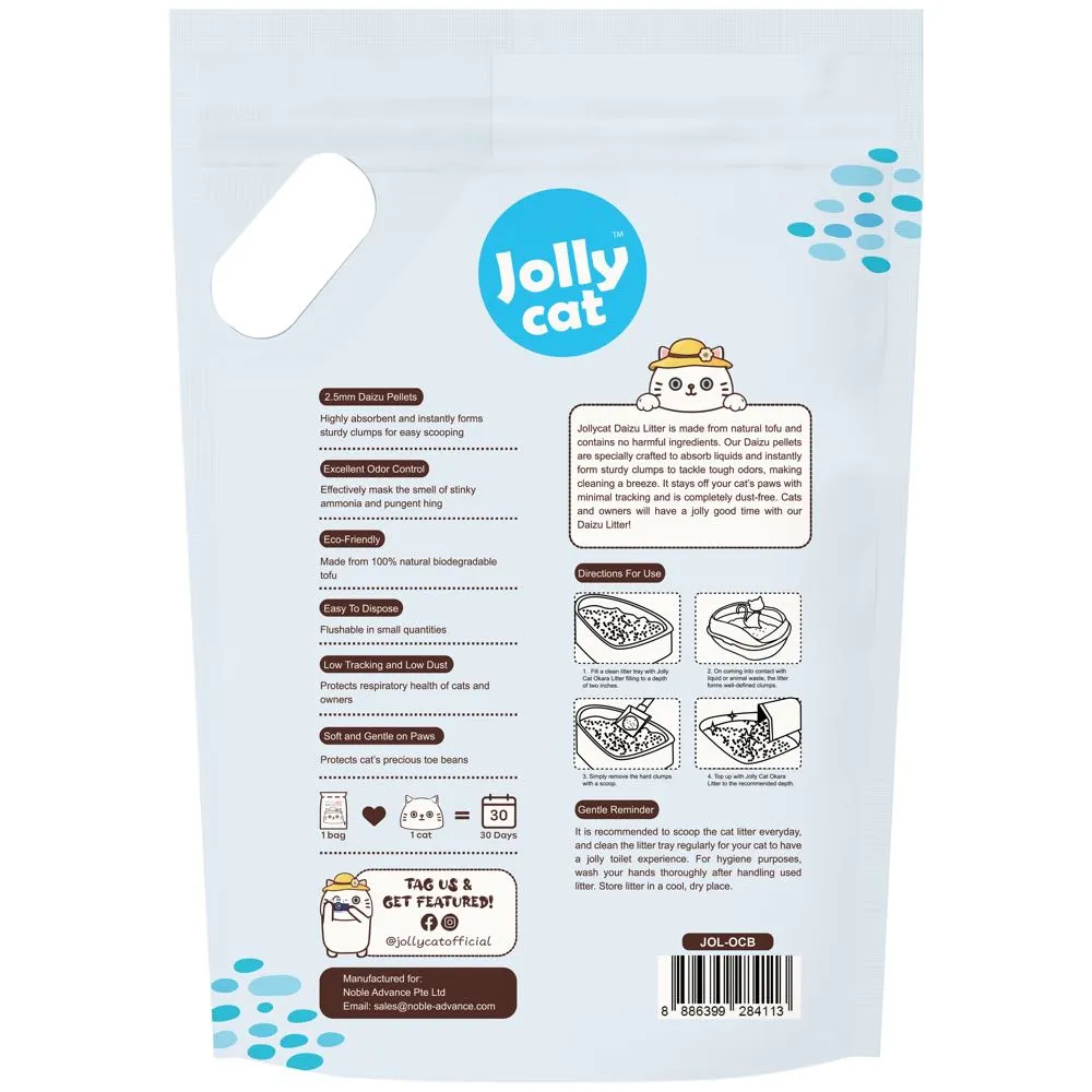 Jollycat Daizu Ocean Breeze Clumping Tofu Cat Litter 7L