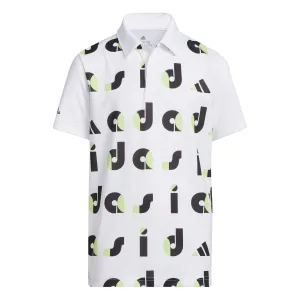 Junior adidas Graphic Print Golf Polo Shirt HC0251