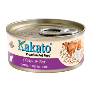 Kakato Premium Cat Food Complete Diet - Chicken & Beef 70g