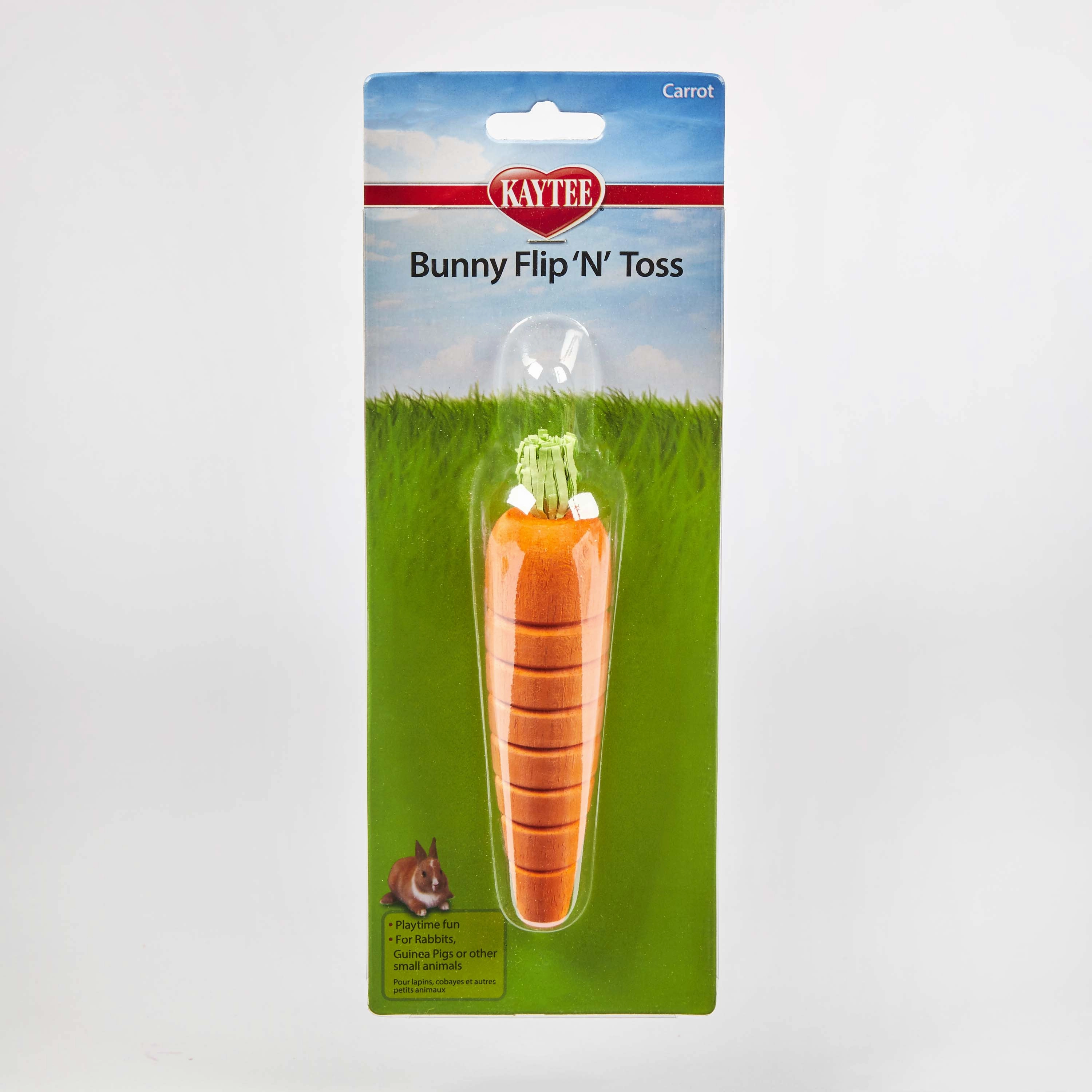 Kaytee Bunny Flip-N-Toss Toy Carrot